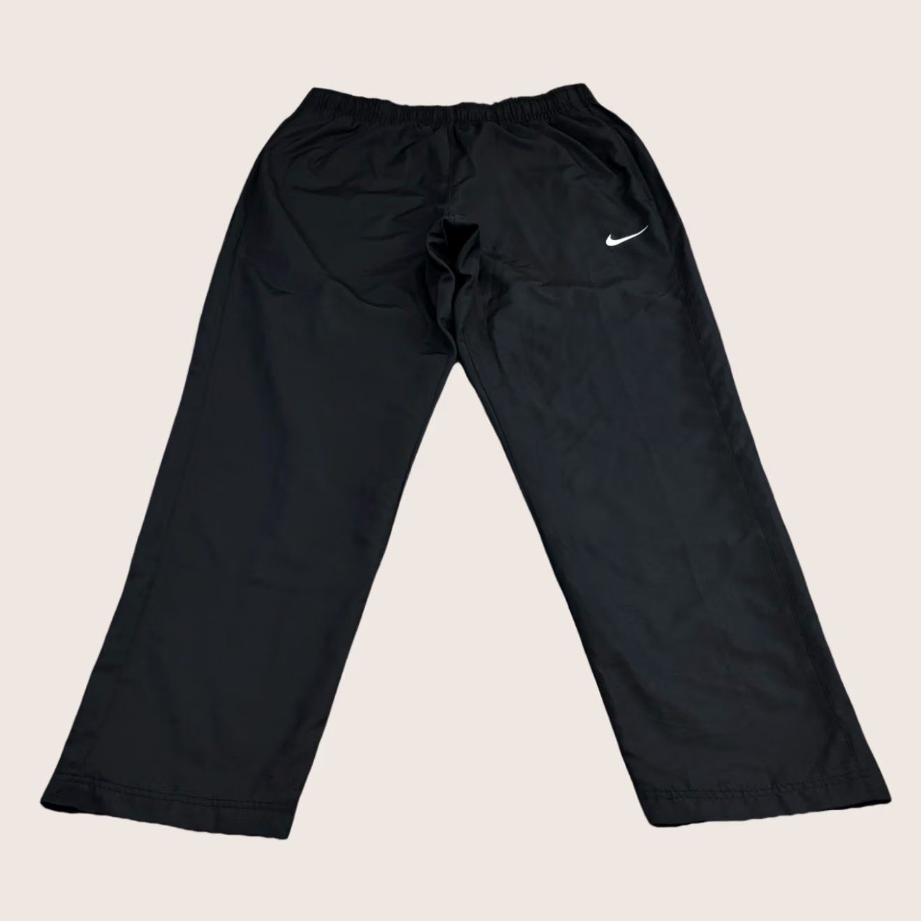 Nike Nike Track Pants Mens Medium Black Straight Leg Vgc Size US 31 - 1 Thumbnail