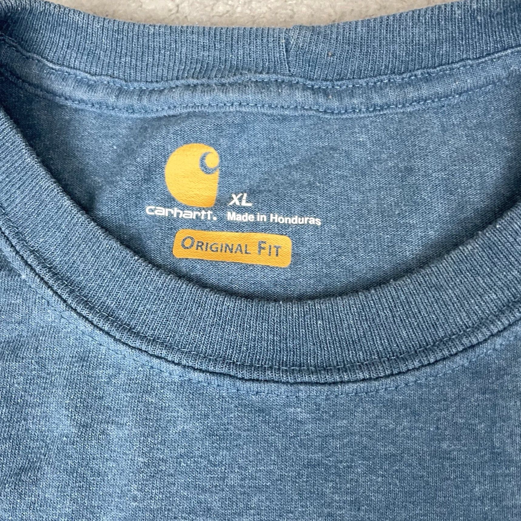 Carhartt VINTAGE Carhartt T Shirt Mens XL Long Sleeve Loose Workwear Pocket Outdoors Distressed Size US XL / EU 56 / 4 - 4 Thumbnail
