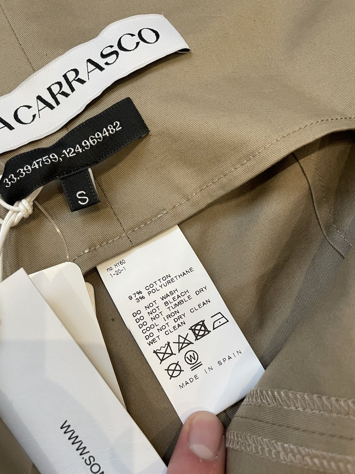 Other NEW SONIA CARRASCO Beige tight-fitting skirt/dress Size S / US 4 / IT 40 - 7 Thumbnail