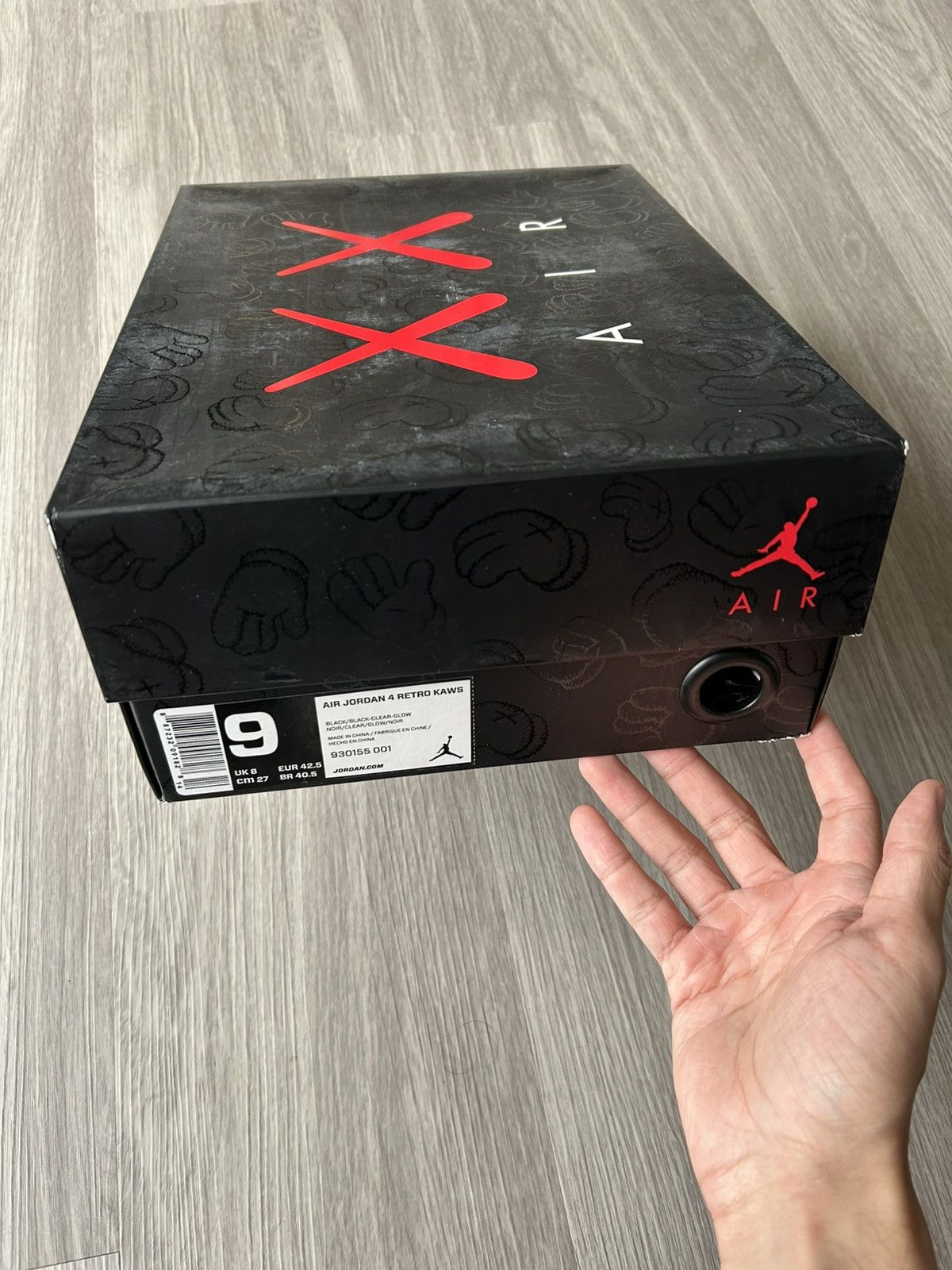 Jordan Brand × Kaws KAWS x Air Jordan Retro 4 Black Size 9 Size US 9 / EU 42 - 18 Thumbnail