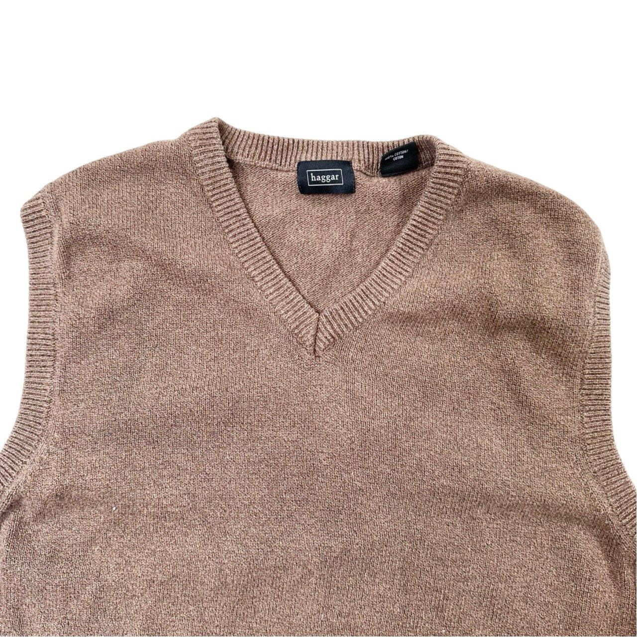 Vintage Vintage 00s Haggar Knit Pullover Sweater Vest Size US L / EU 52-54 / 3 - 2 Thumbnail