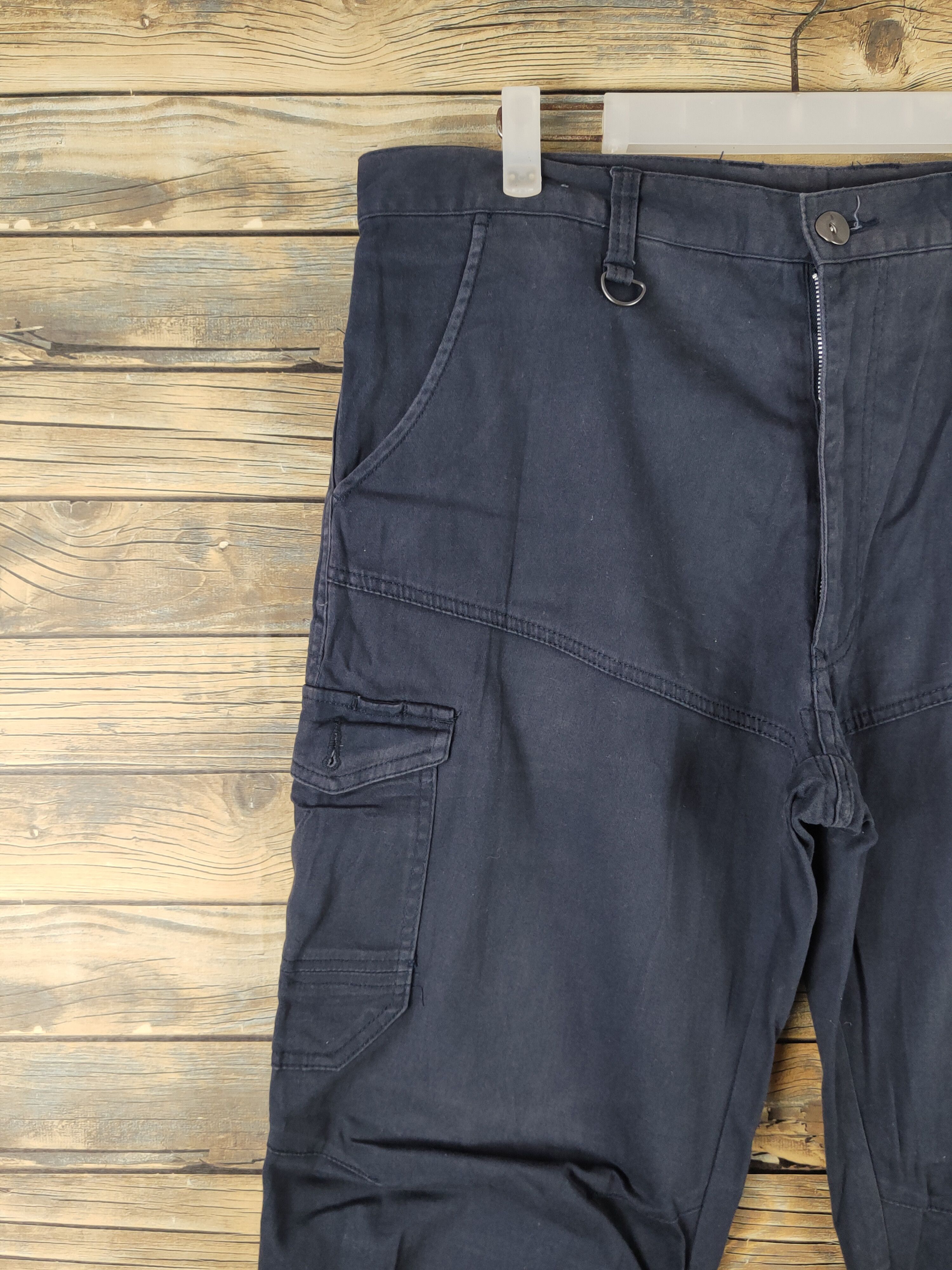 Japanese Brand DL Japanese Brand Navy Multipocket Cargo Pants #2344 Size US 36 / EU 52 - 3 Thumbnail
