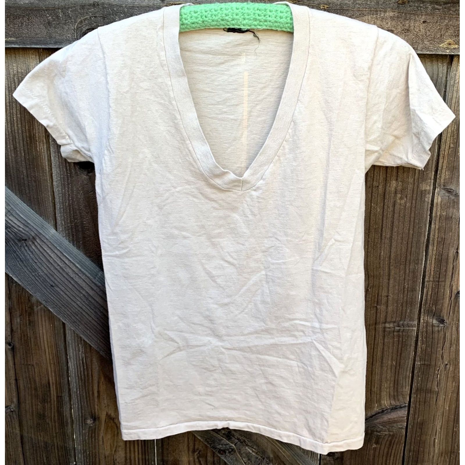 Vintage VINTAGE BVD T-Shirt V-Neck Shirt Mens Beige 34-36 100% Cotton Single Stitch USA Size S Size US S / EU 44-46 / 1 - 3 Thumbnail