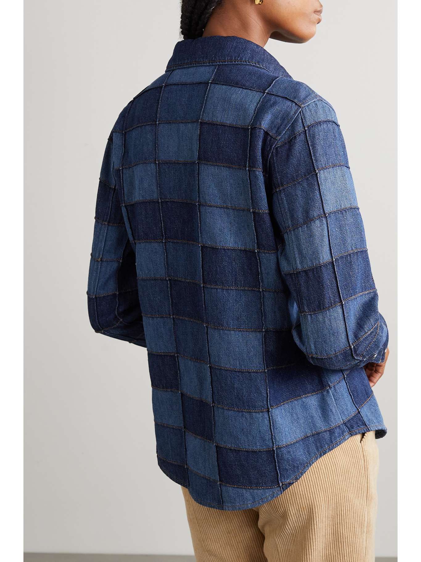 Chloe o1y0825 Denim Shirt in Blue Size M / US 6-8 / IT 42-44 - 3 Thumbnail