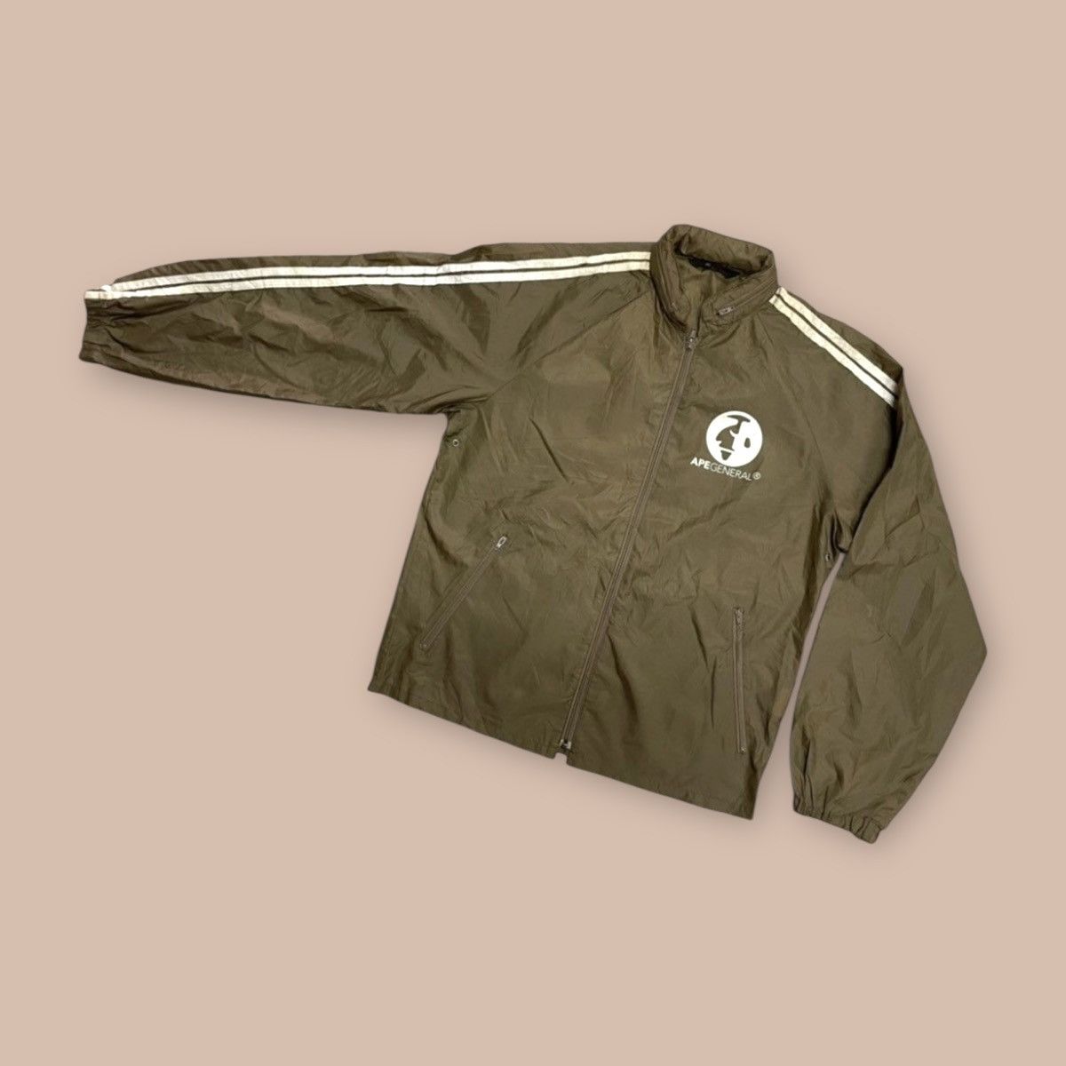 Bape Vintage 90’s Bape “APE GENERAL” Windbreaker Nylon Jacket Size US M / EU 48-50 / 2 - 2 Thumbnail