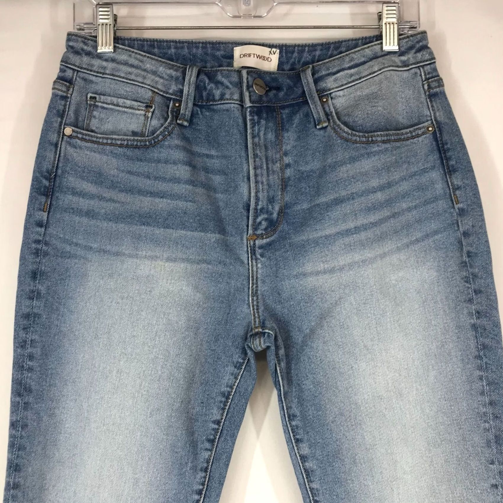 Vintage DRIFTWOOD AUDREY Blue Cotton Blend Denim Jeans Womens 28 X 29 Size 28" / US 6 / IT 42 - 2 Thumbnail