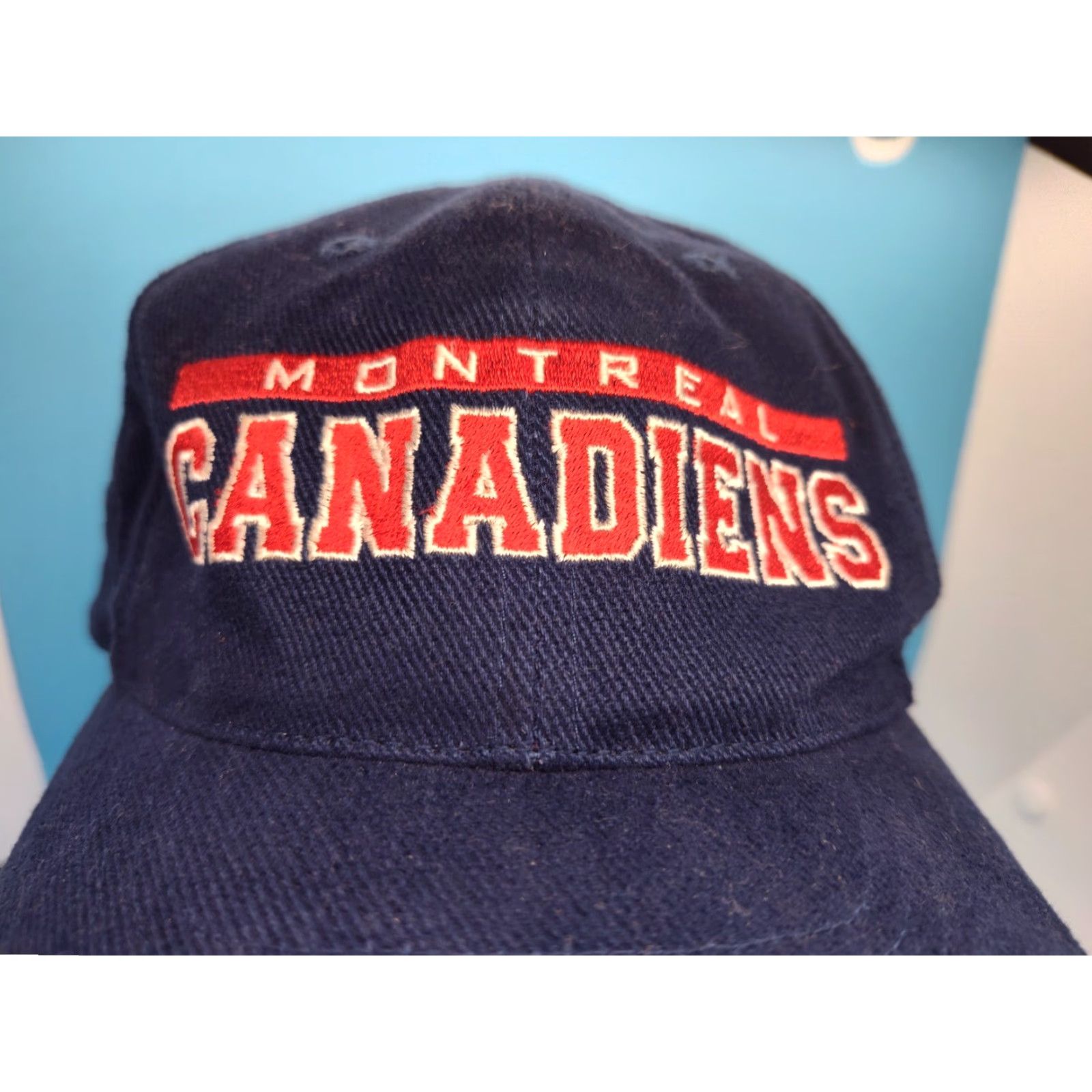 NHL VINTAGE Gear For Sports Montreal Canadiens Baseball Cap One Size Blue Adult NHL Y2K Adjustable Hat Mens Size ONE SIZE - 2 Thumbnail