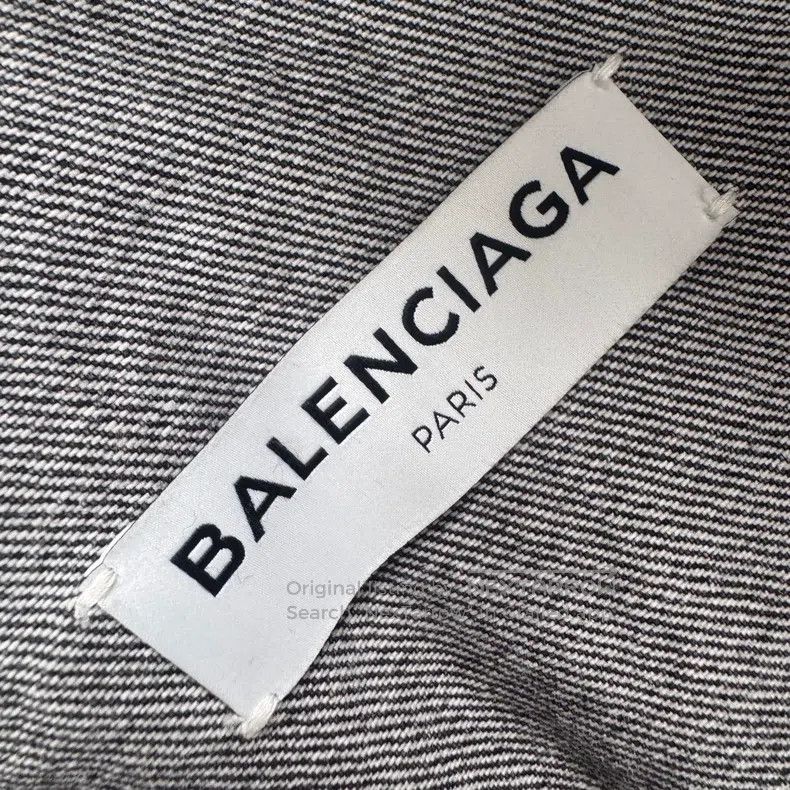 Balenciaga Balenciaga Black and Gray Collar Embroidered Logo Destroye Size XS / US 0-2 / IT 36-38 - 4 Thumbnail