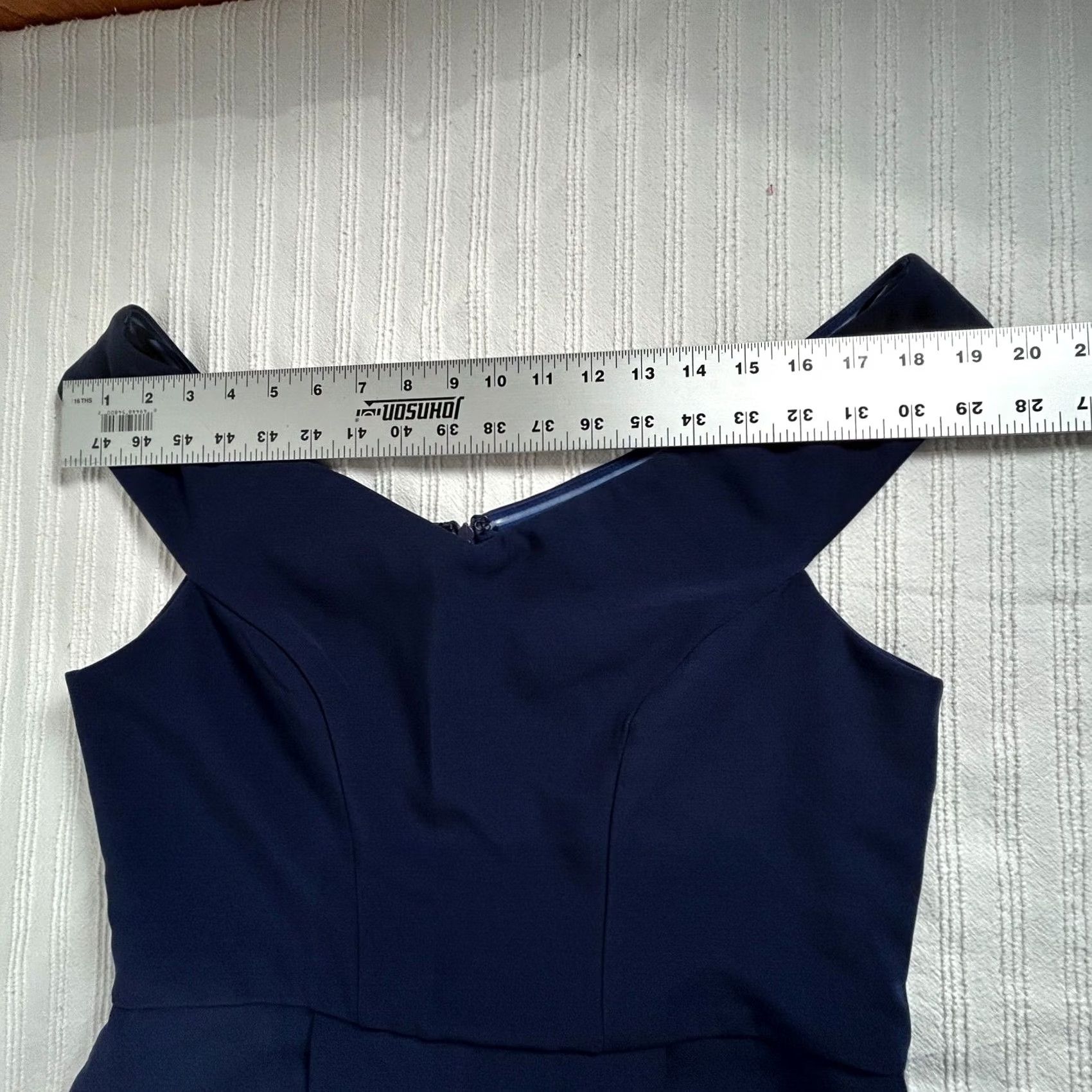 Vintage Adelyn Rae Womens Off The Shoulder Mini Dress L Navy Sleeveless New 0 Size L / US 10 / IT 46 - 6 Thumbnail