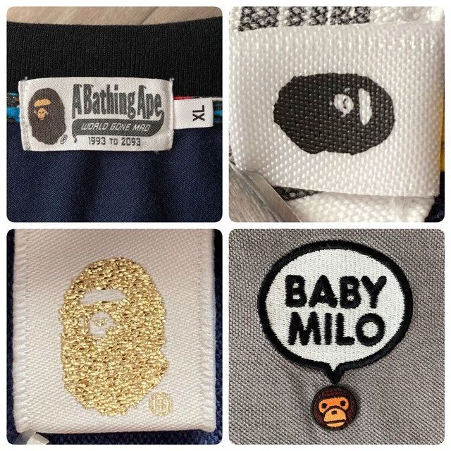 Bape BAPE MILO LOGO polo shirt a bathing ape NIGO Size US XL / EU 56 / 4 - 8 Thumbnail