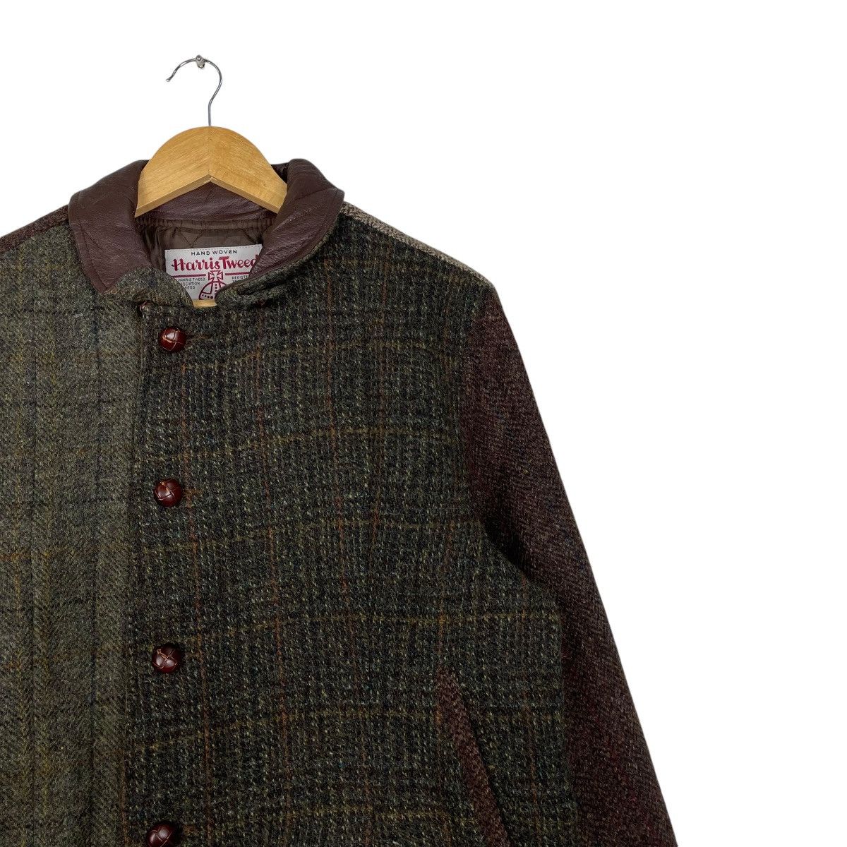 Harris Tweed × Japanese Brand 💥KEATON CHASE BY HARRIS TWEED BUTTON JACKET Size US M / EU 48-50 / 2 - 5 Thumbnail