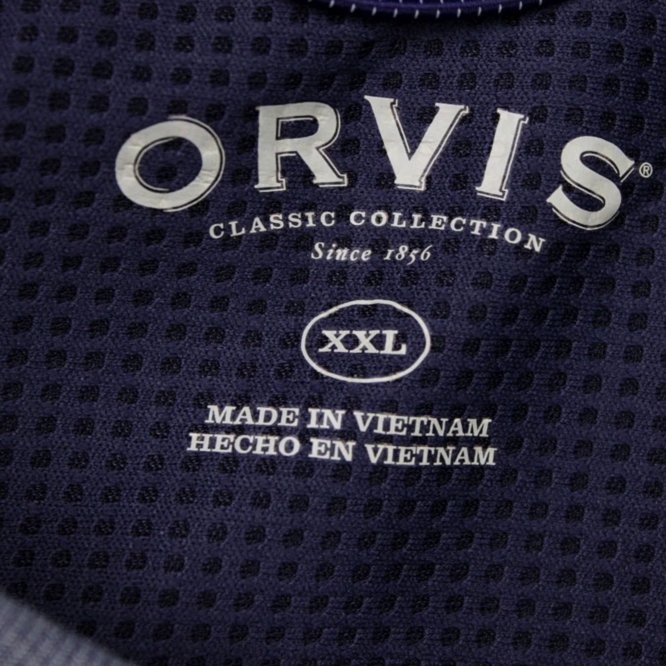 Orvis Orvis Shirt Mens 2XL XXL Blue Woven Tech UPF 30 Short Sleeve Button Casual Size US XXL / EU 58 / 5 - 6 Thumbnail