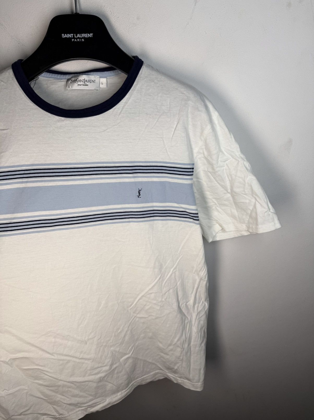 Yves Saint Laurent White YSL T-shirt Yves Saint Laurent Shirt Vintage Size US M / EU 48-50 / 2 - 7 Thumbnail