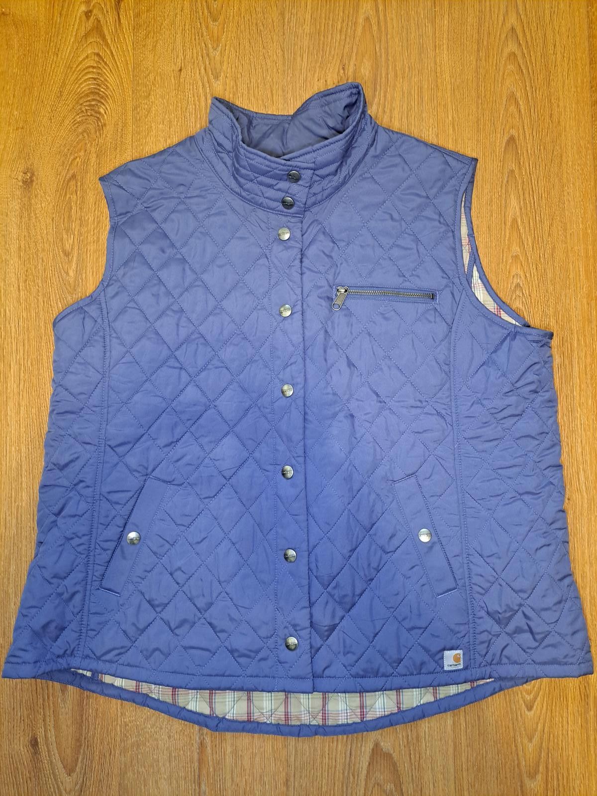 Carhartt Carhartt Vest Jacket Womens XXL Light Purple Geometric Lined Size XXL / US 16-18 / IT 52-54 - 1 Thumbnail