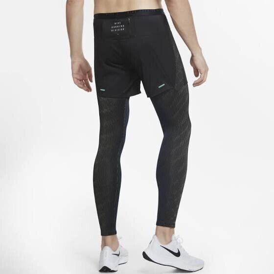 Nike Nike Running Division Tight Black Pant Size US 30 / EU 46 - 3 Thumbnail