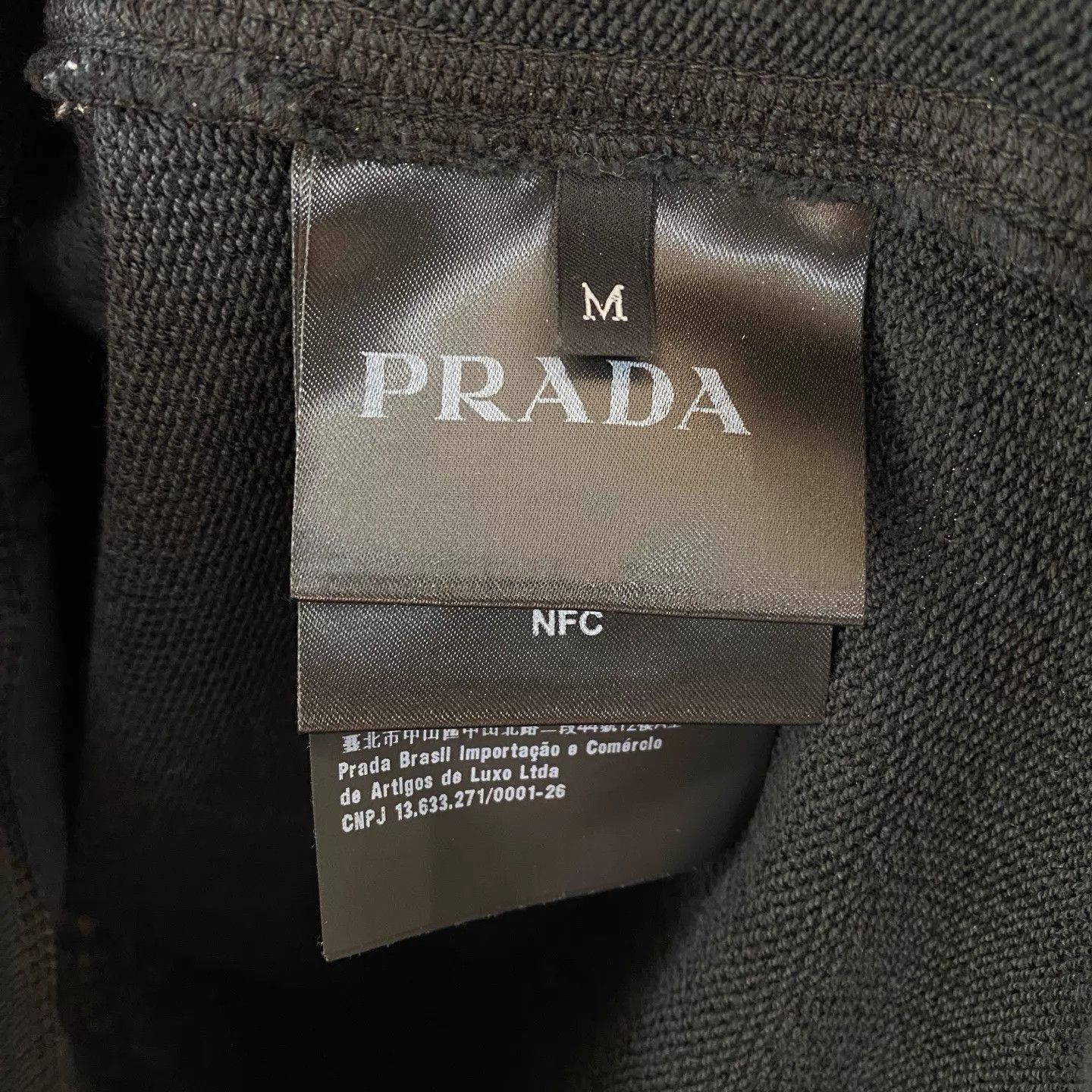 Prada PRADA gradient logo crewneck sweatshirt men's black M Size US M / EU 48-50 / 2 - 7 Thumbnail