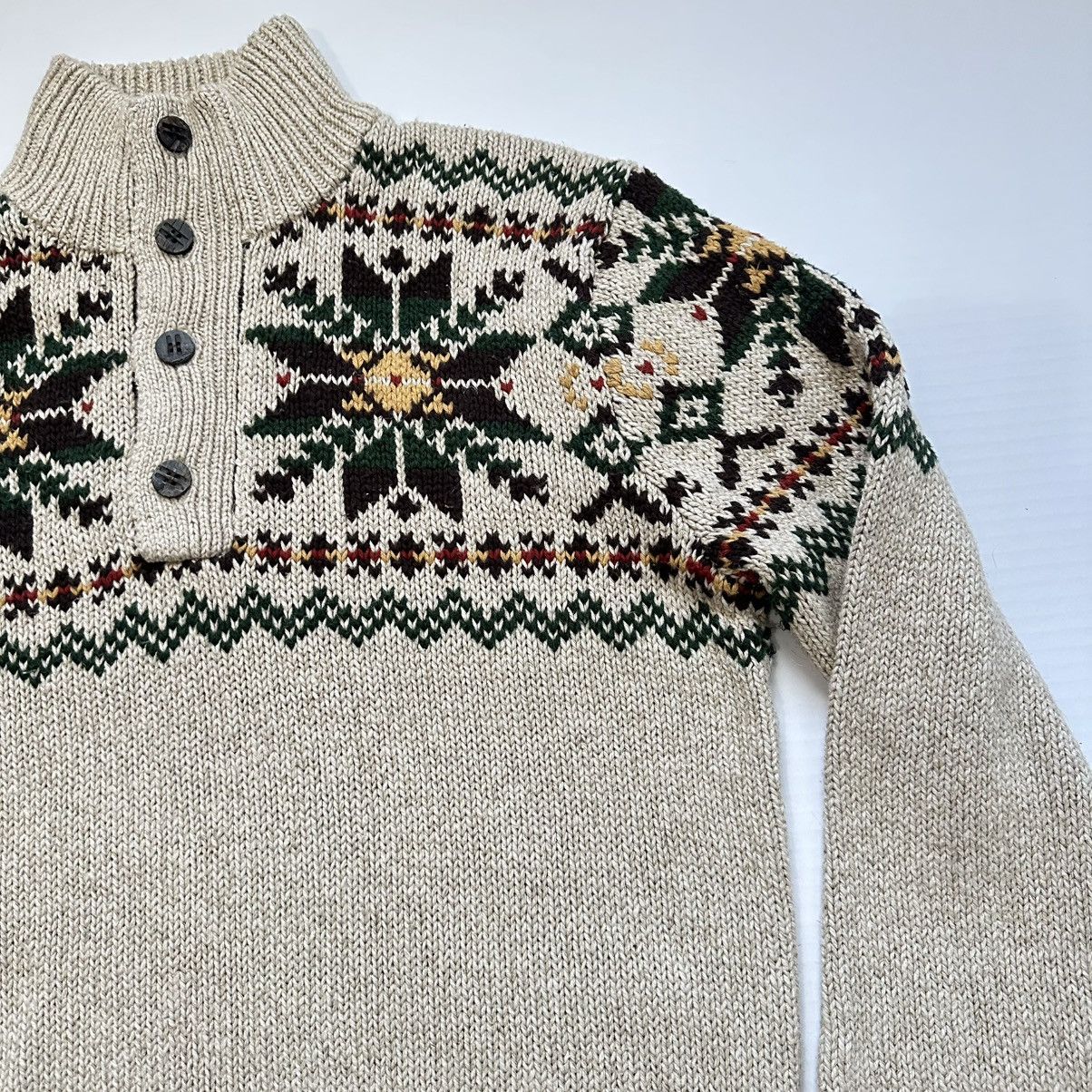 Polo Ralph Lauren Vintage Polo Ralph Lauren Snowflake Fair Isle Sweater Large Size US L / EU 52-54 / 3 - 6 Thumbnail