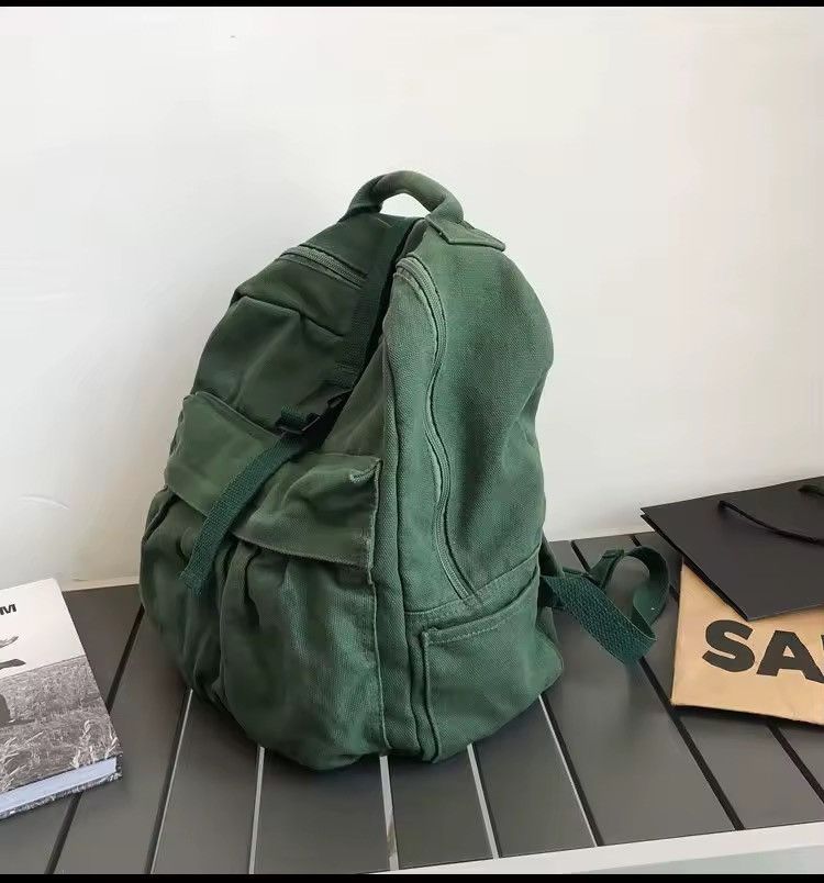 Other Canvas Capacity School Vintage Distressed Backpack Size ONE SIZE - 3 Thumbnail