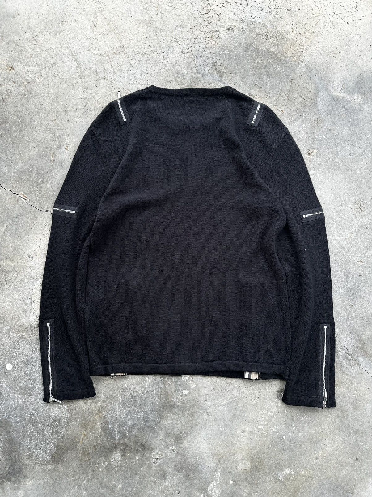 Burberry Burberry Black Label Bondage Punk Multi-Zip Knit Size US M / EU 48-50 / 2 - 3 Thumbnail