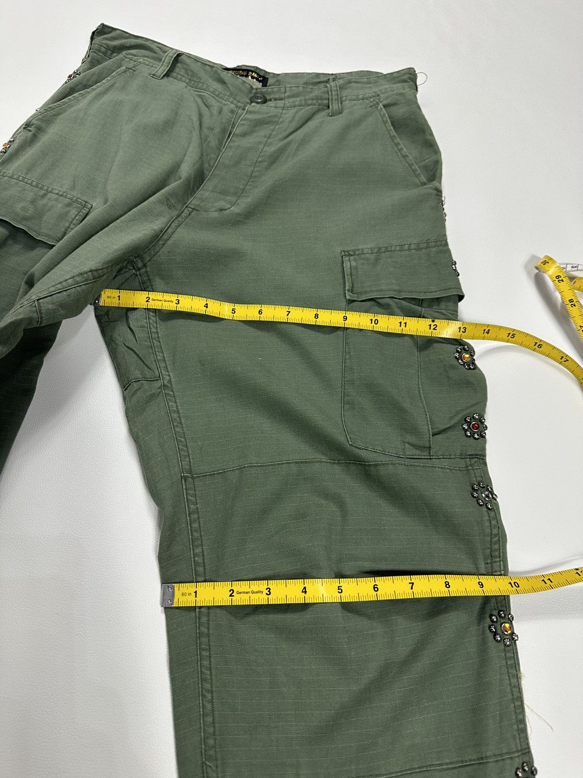 Japanese Brand Mustang Ranch Olive Cargo Pants Size US 30 / EU 46 - 14 Thumbnail