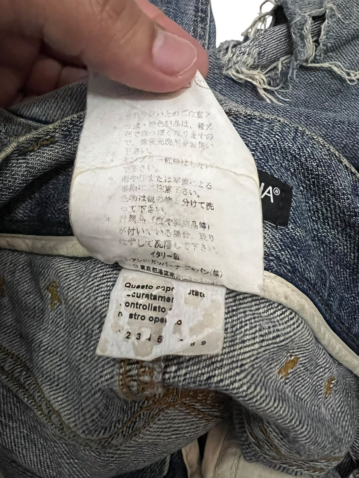 Dolce & Gabbana 💥Grunge💥Vintage Dolce & Gabbana Distress Jean Size US 30 / EU 46 - 20 Thumbnail