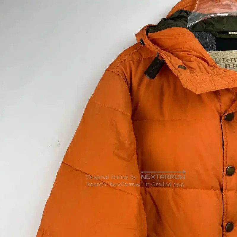 Burberry Burberry Orange Cotton Men's Puffer Jacket. Size US XL / EU 56 / 4 - 4 Thumbnail