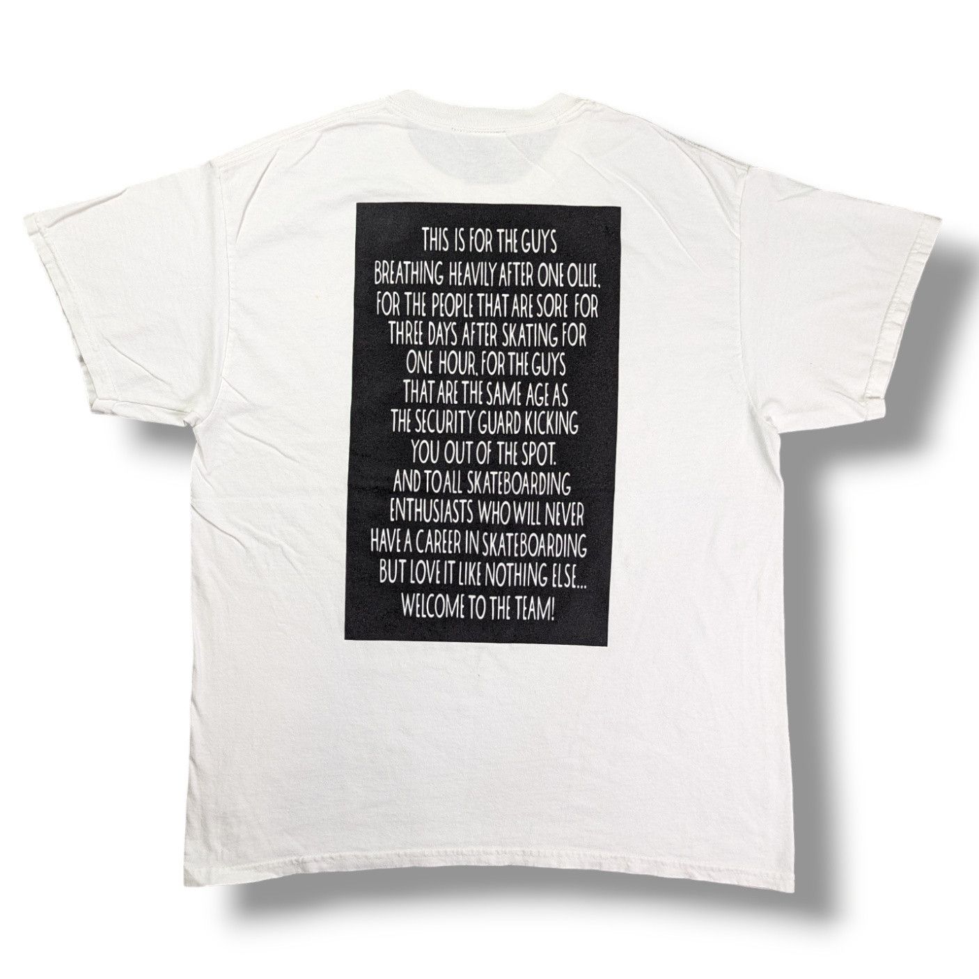 image of Skategang x Vintage Jay Adams Skateboard Tee in White, Men's (Size Large)