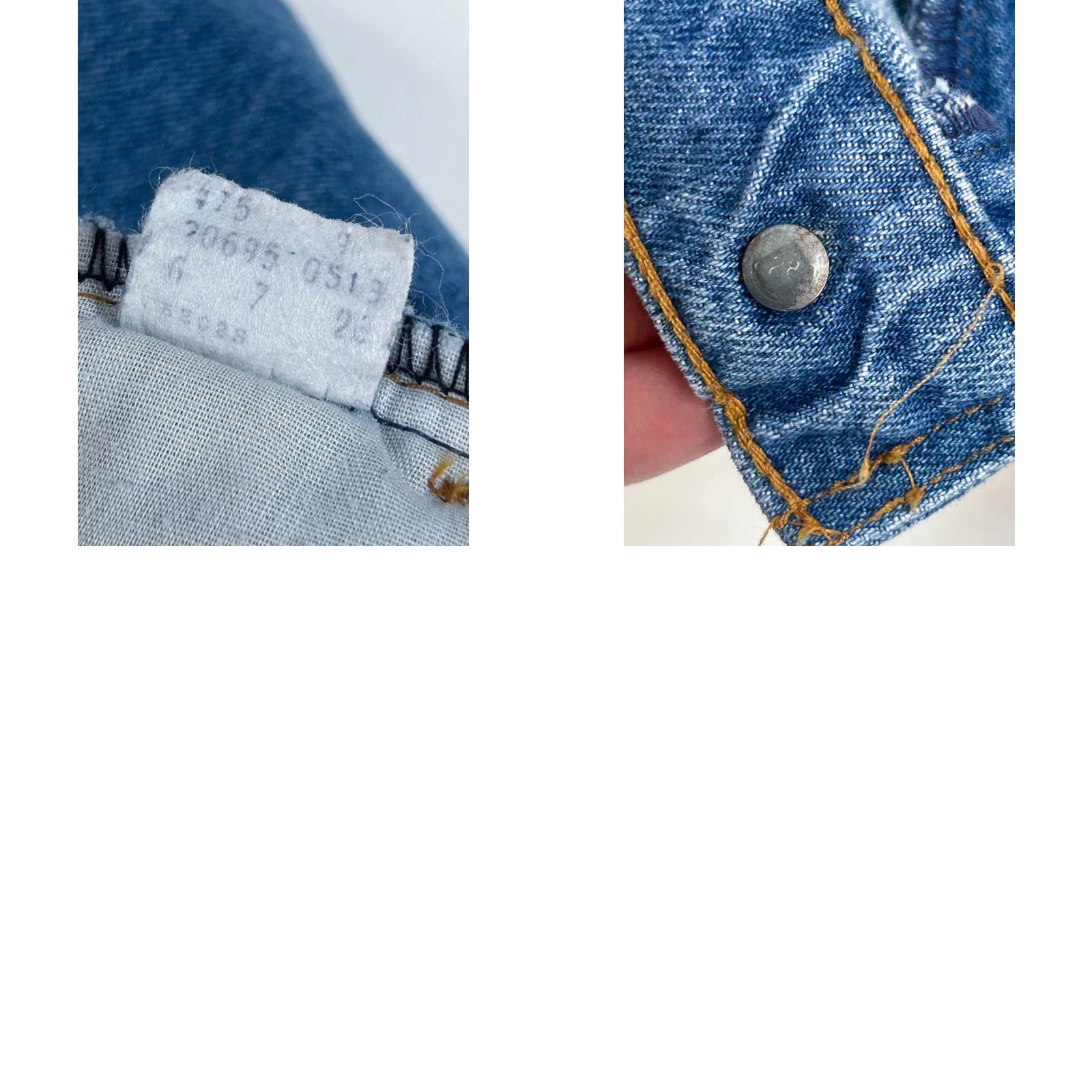 Levi's VINTAGE Levi's 501 Orange Tab True VTG Denim Jeans 33x30 Bell Bottom 70s 646 RARE ERROR Size US 33 - 11 Thumbnail