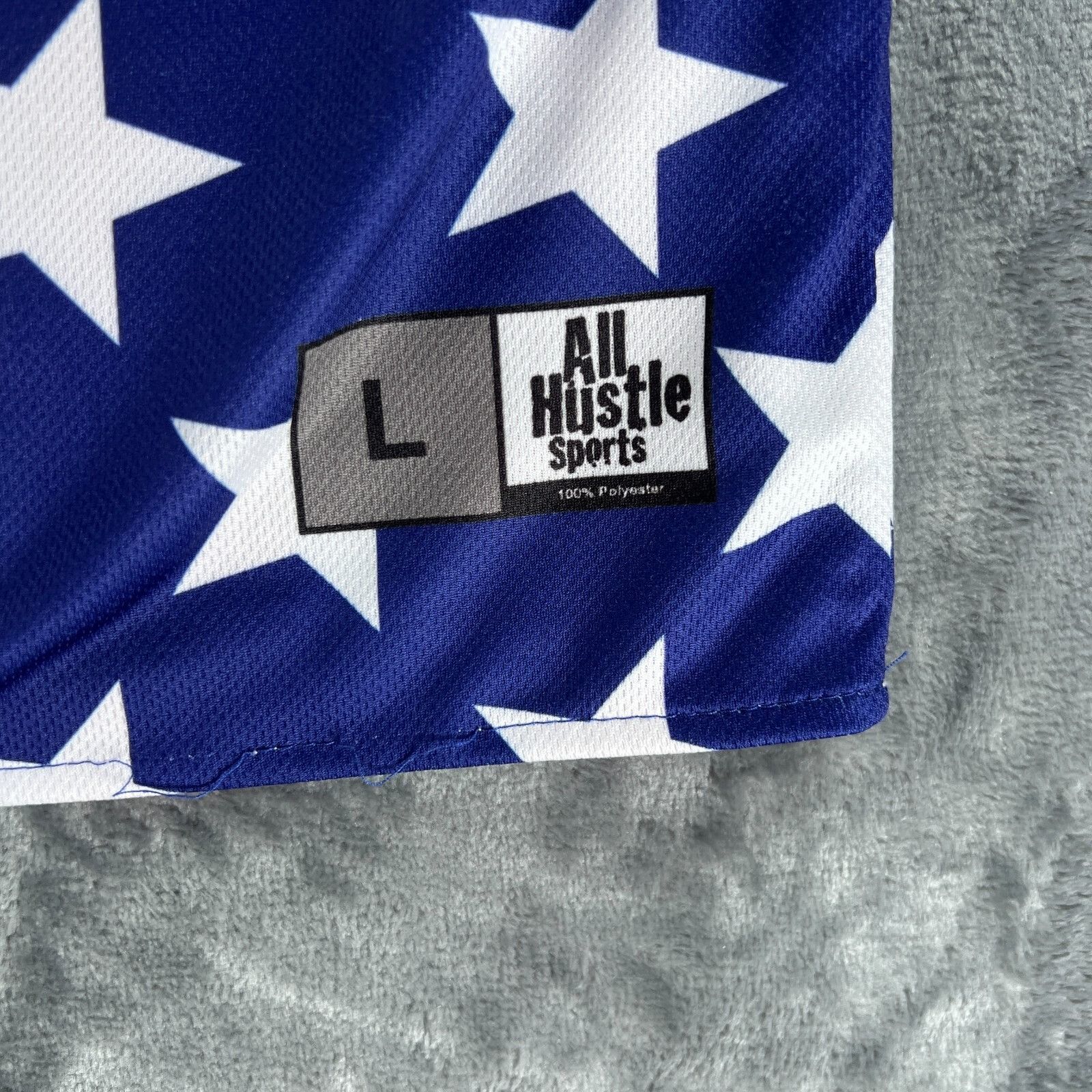 Other All Hustle Lacrosse Jersey Men L Team USA Flag United States Size US L / EU 52-54 / 3 - 5 Thumbnail