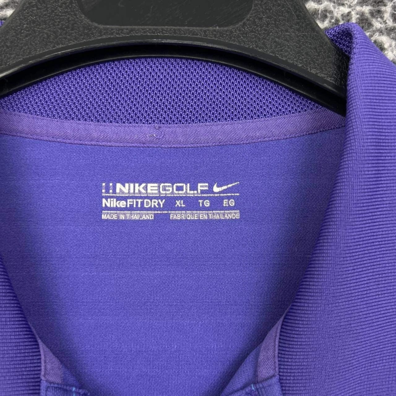 Nike Nike Golf Fit-Dry Polo Shirt Men Purple Collared XL Size US XL / EU 56 / 4 - 2 Thumbnail