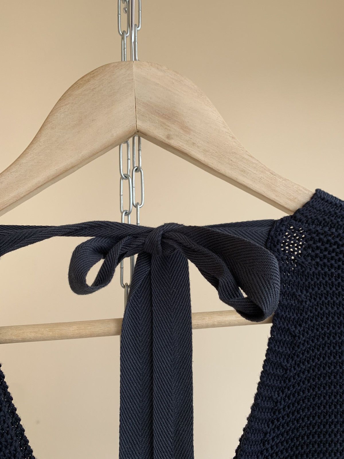Stella McCartney Stella McCartney Crochet-Paneled V-Neck Cotton Knit Sweater Size M / US 6-8 / IT 42-44 - 6 Thumbnail