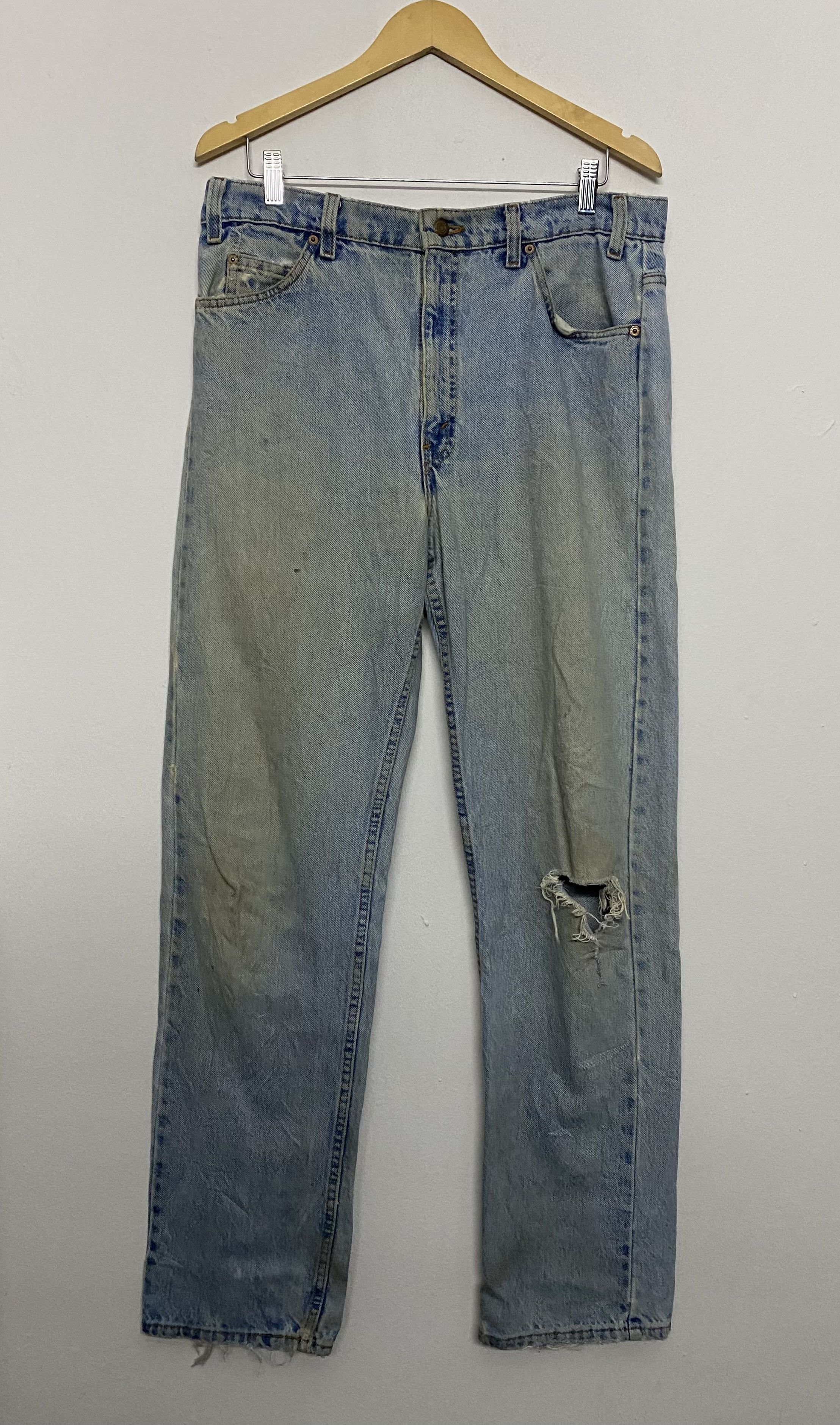 Levi's Vintage Clothing Vintage 1995 Levis 505 Denim Regular Fit Made in USA W36 L32 Size US 36 / EU 52 - 1 Thumbnail