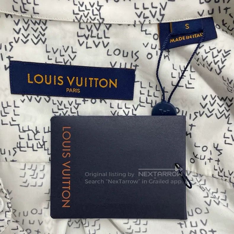 Louis Vuitton Louis Vuitton Full Print Gradient Long Sleeve White Shirt Size US S / EU 44-46 / 1 - 6 Thumbnail