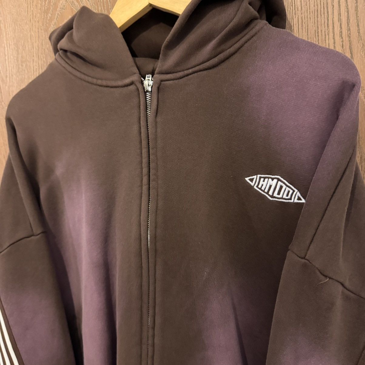 HMDD HMDD Chocolate French Terry Monster Zip Up Hoodie Sz Small Size US S / EU 44-46 / 1 - 2 Thumbnail