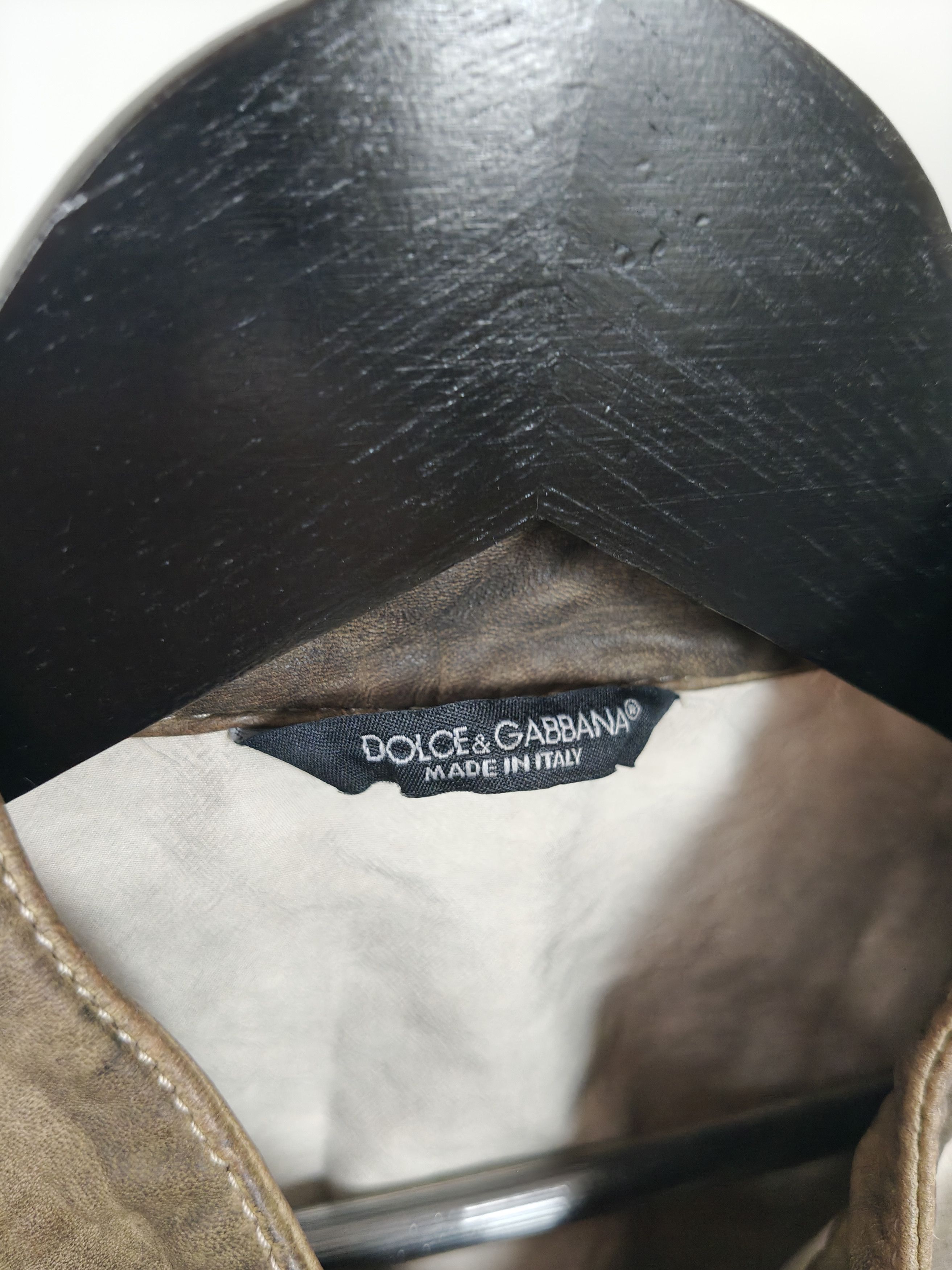 Dolce & Gabbana 2000s Dolce & Gabbana object aged dyed bomber jacket Size US M / EU 48-50 / 2 - 14 Thumbnail