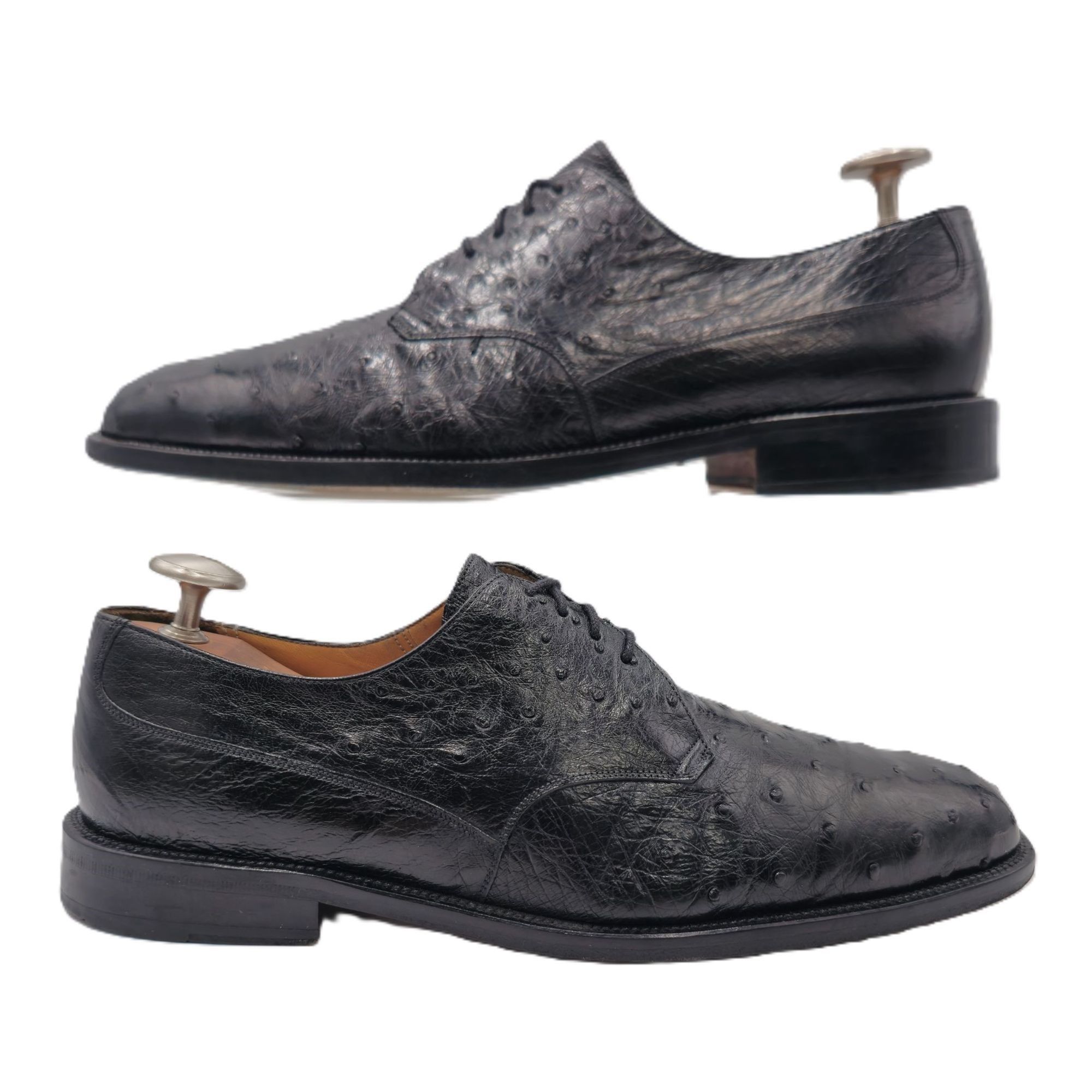Mezlan Mezlan Platinum Exotic Full Quill Ostrich Dress Shoes 11.5 Size US 11.5 / EU 44-45 - 4 Thumbnail