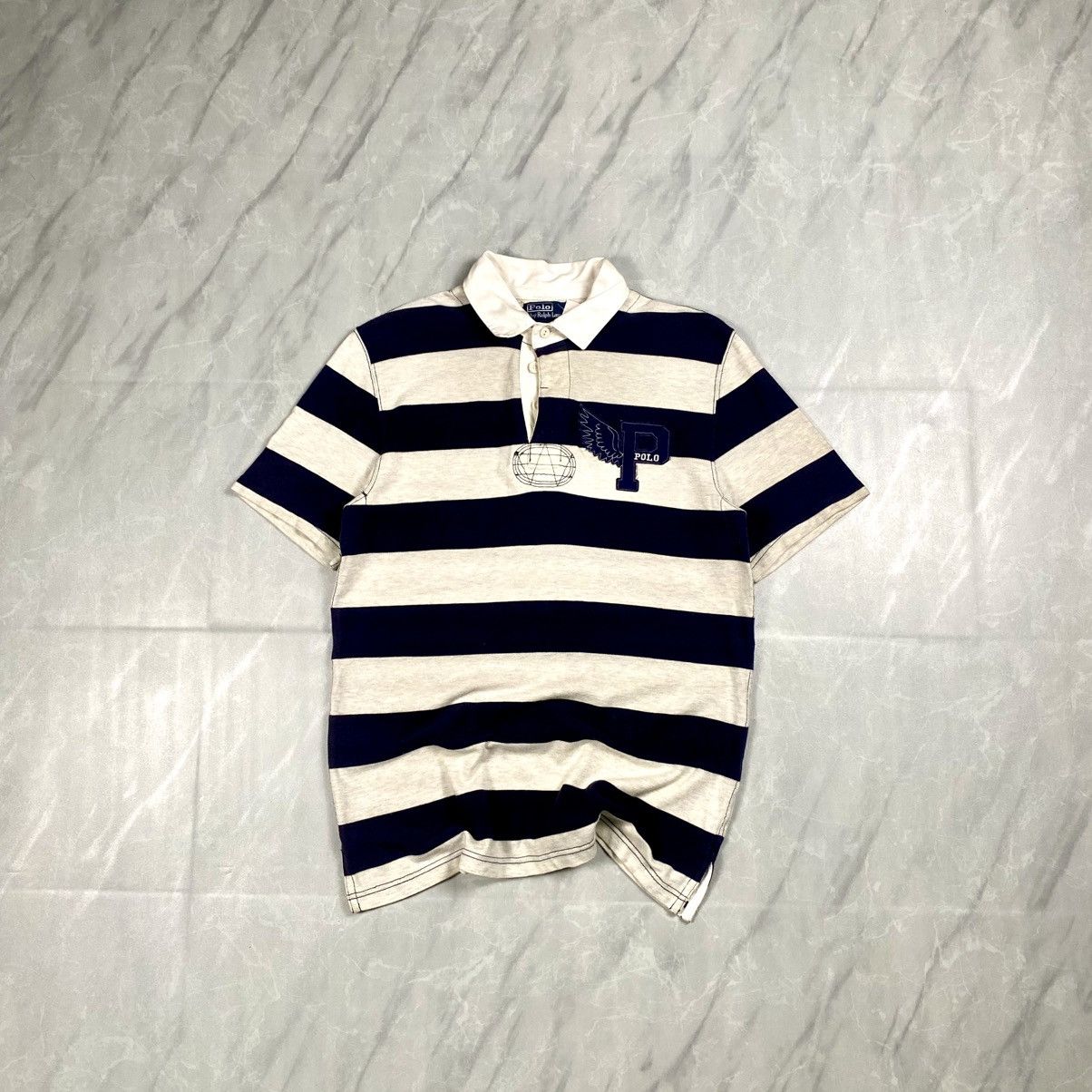 Polo Ralph Lauren Rare Vintage 90s Polo RL P Wing Polos Tee Size US M / EU 48-50 / 2 - 1 Thumbnail