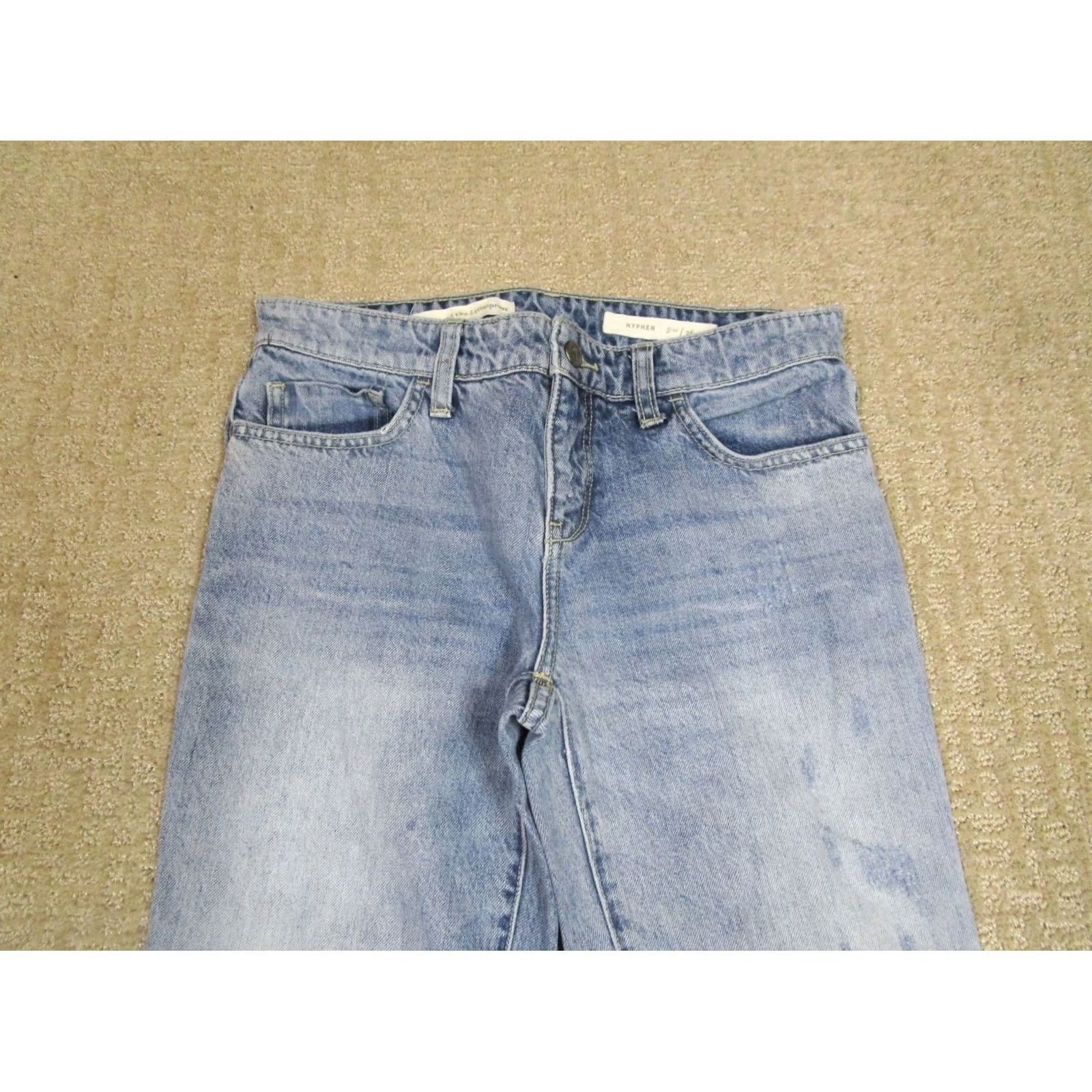 Vintage Pilcro Jeans Women 26 Blue Straight Ankle Logo 5-Pocket Denim Cotton Mid Rise Regular Fit 27In Inseam Size 26" / US 2 / IT 38 - 2 Thumbnail