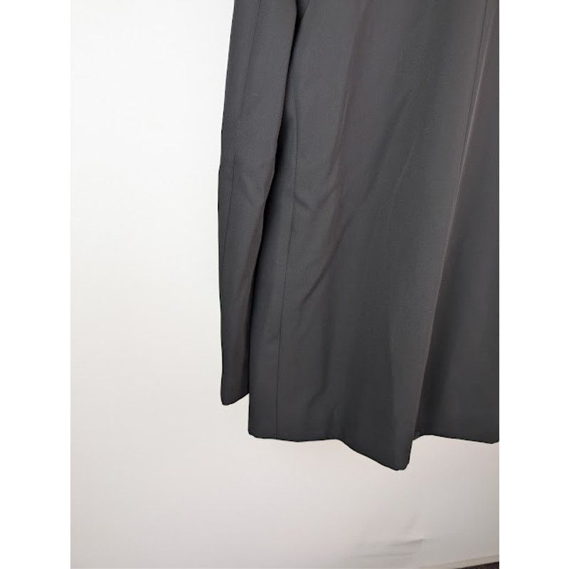 Balenciaga o1rshd1 Oversized Tuxedo Jacket in Black Wool Barathea Size US XXS / EU 40 - 15 Thumbnail