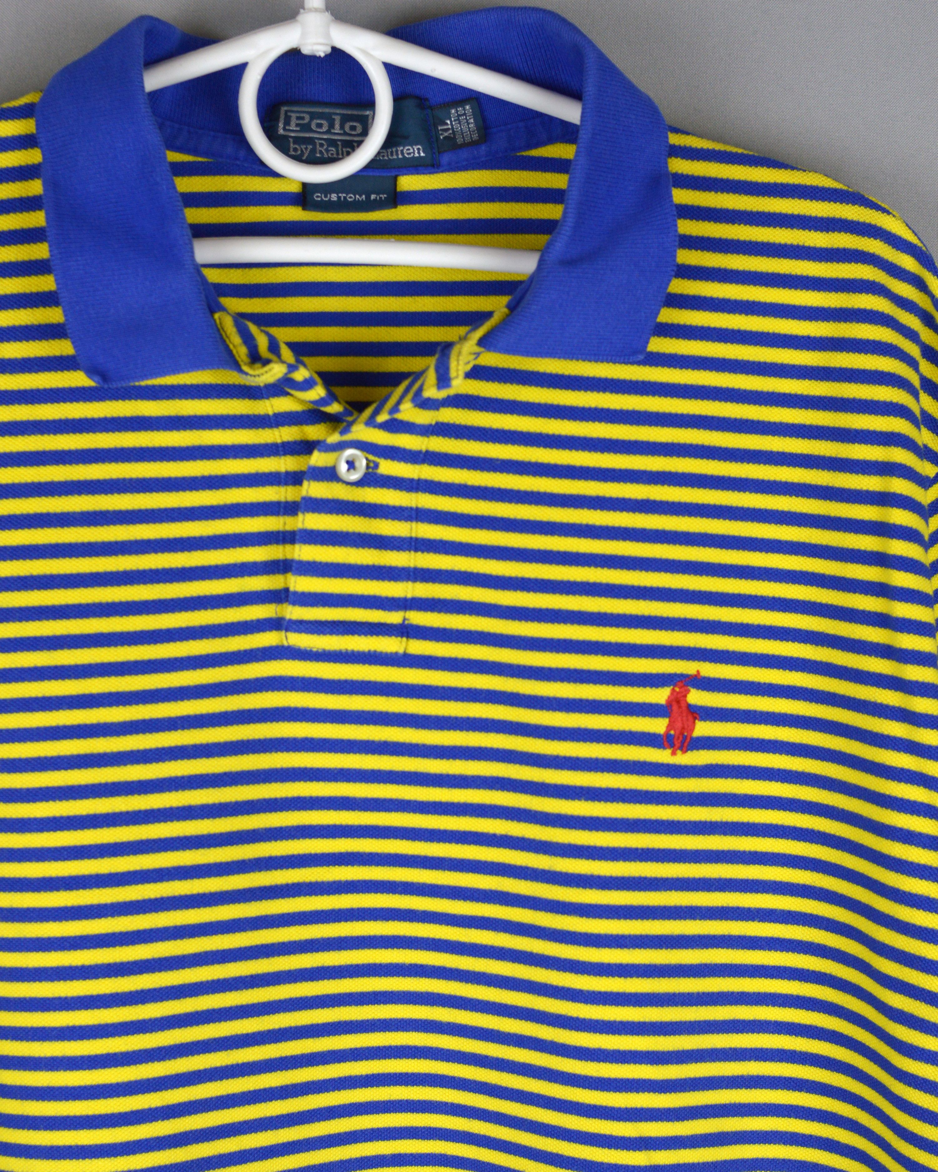 Polo Ralph Lauren × Ralph Lauren × Vintage Vintage Ralph Lauren Polo stripped t shirt Size US XL / EU 56 / 4 - 3 Thumbnail