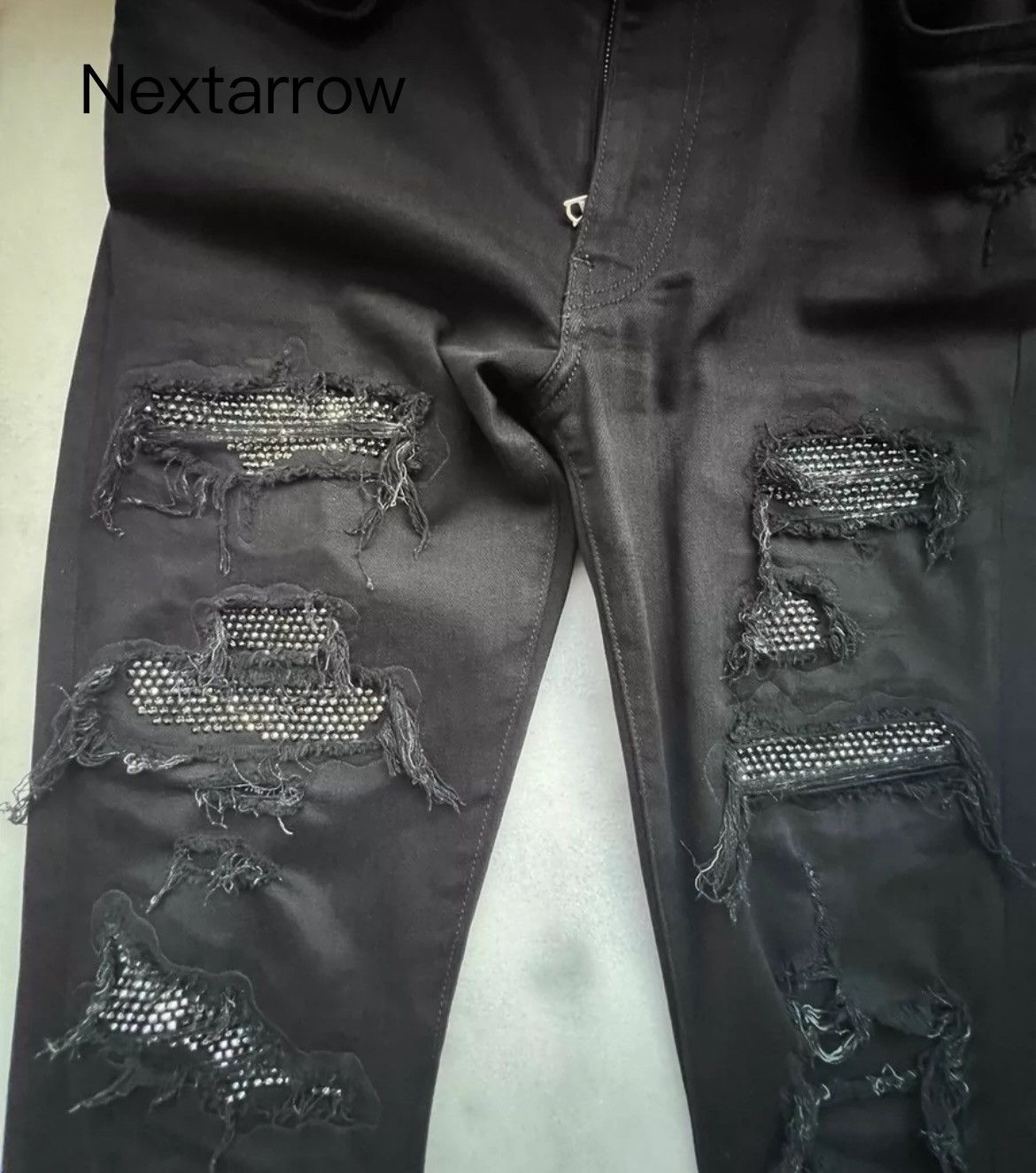 Amiri Classic Black Diamond Jeans 2408-Nextarrow