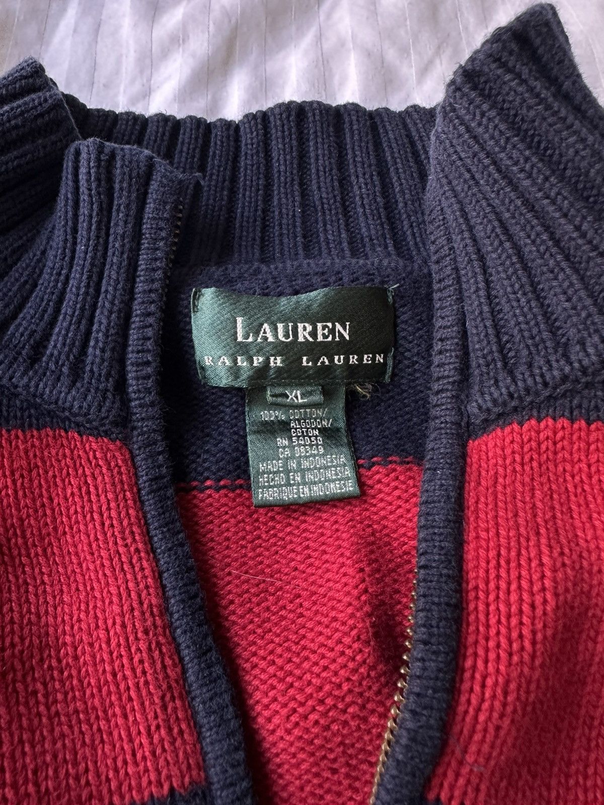 Polo Ralph Lauren Quarter-Zip Crest Knitwear Size US XL / EU 56 / 4 - 3 Thumbnail