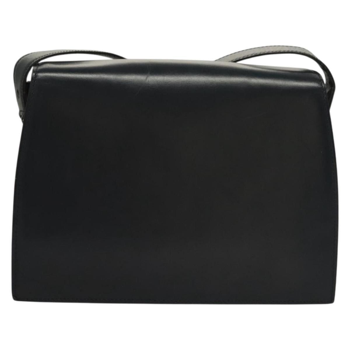 Celine CELINE Shoulder Bag Leather Navy Gold Size ONE SIZE - 3 Thumbnail