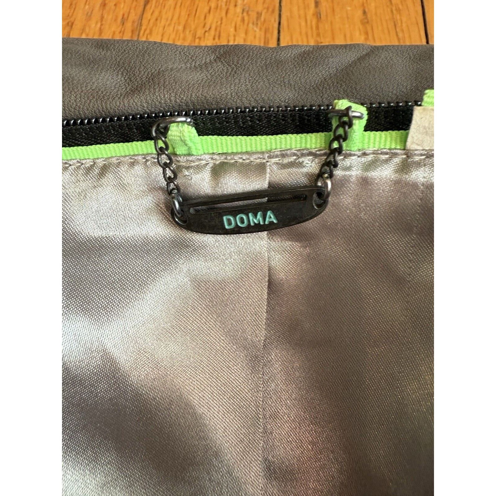 Other Doma Jacket Lamb Leather Gray Moto Biker Womens Large Size L / US 10 / IT 46 - 13 Thumbnail