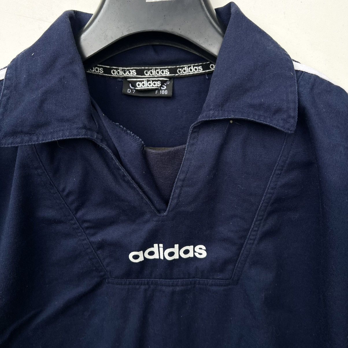 Adidas Adidas Vintage 90s Big Trifold Drill Top Jacket Size US L / EU 52-54 / 3 - 2 Thumbnail