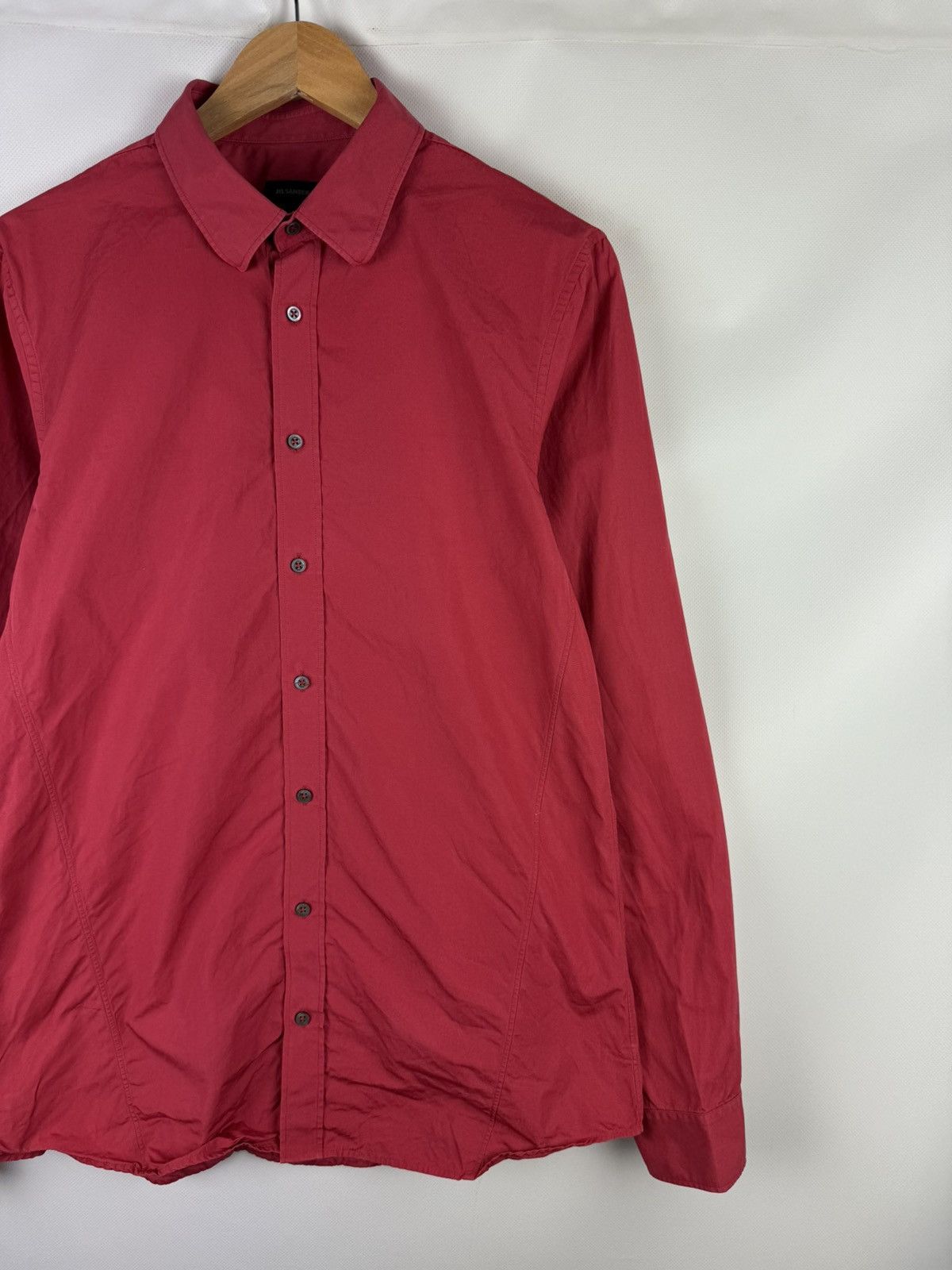 Jil Sander Jil Sander Men’s Long Sleeve Classic Cotton Button Up Shirt Size US M / EU 48-50 / 2 - 3 Thumbnail