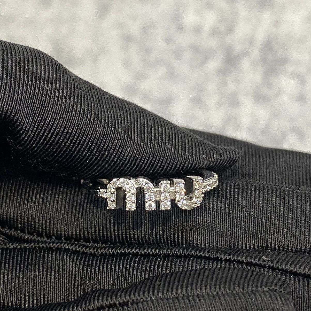 Miu Miu MIU MIU Metal Earrings With Artificial Crystals Size ONE SIZE - 7 Thumbnail