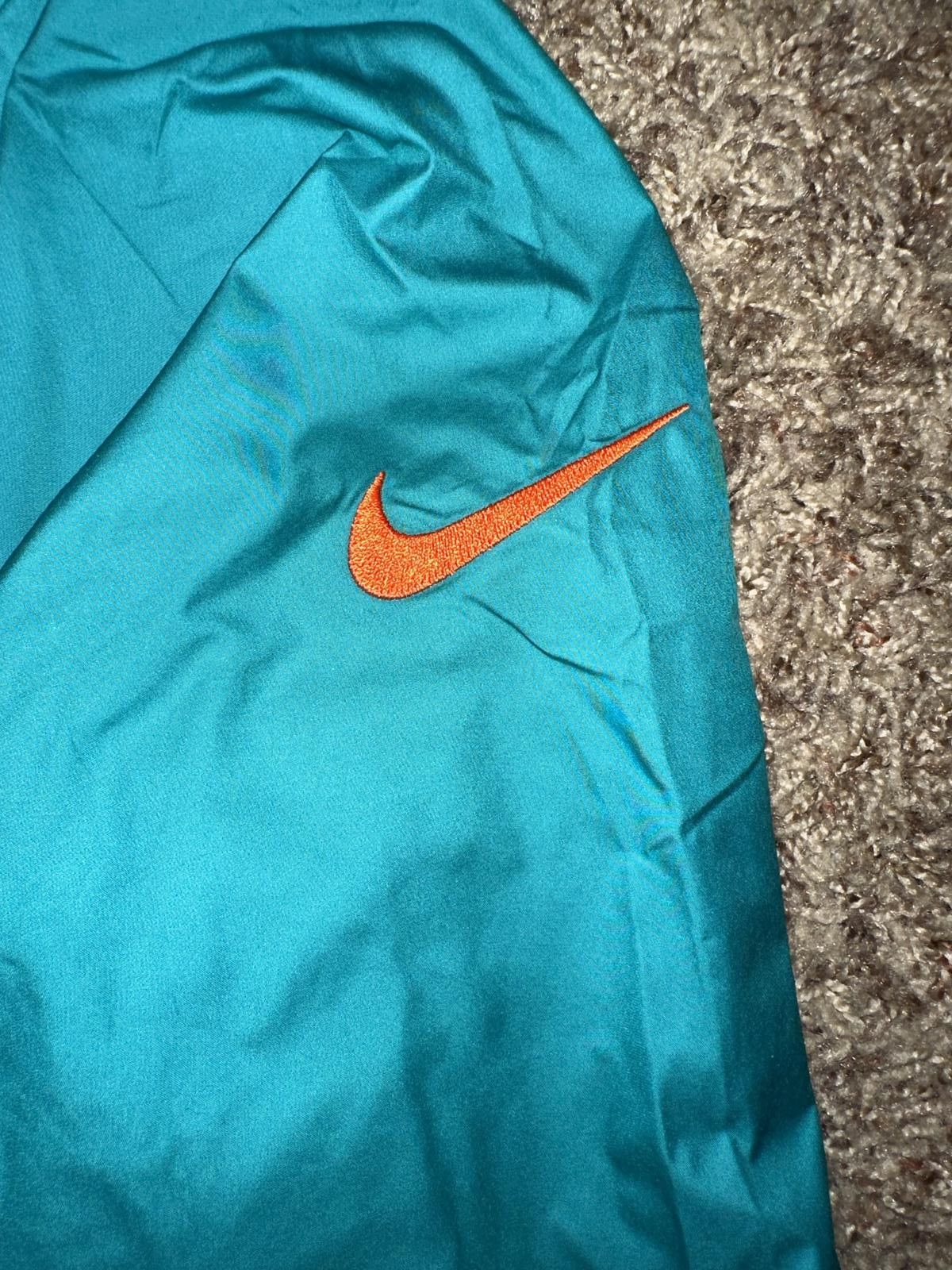 Nike Nike Men's Miami Dolphins Aqua Sideline Coaches Performance Full-Snap Jacket Size US M / EU 48-50 / 2 - 7 Thumbnail