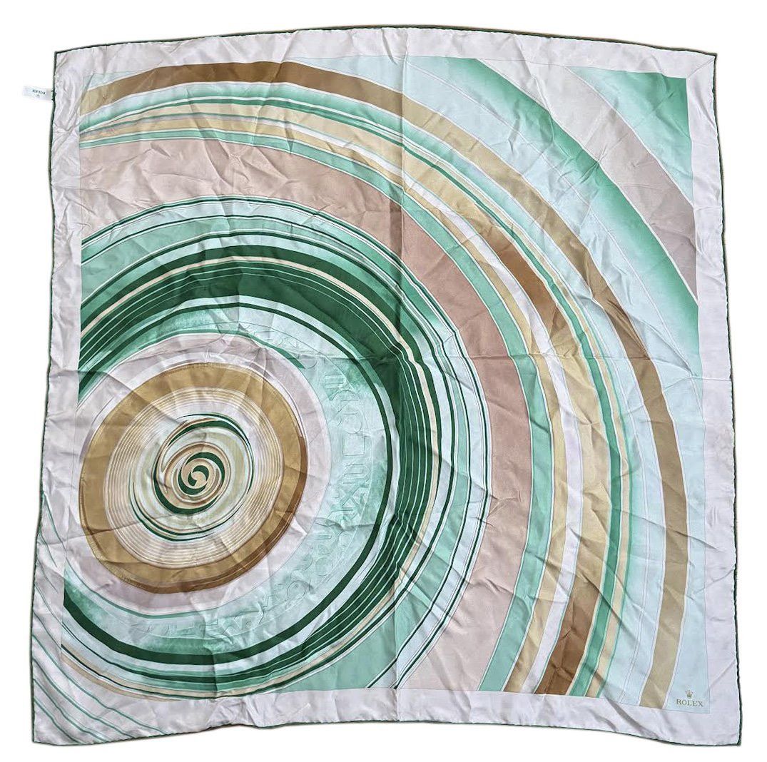Rolex Rolex Hand Rolled Graphic Silk Scarf Size ONE SIZE - 1 Thumbnail
