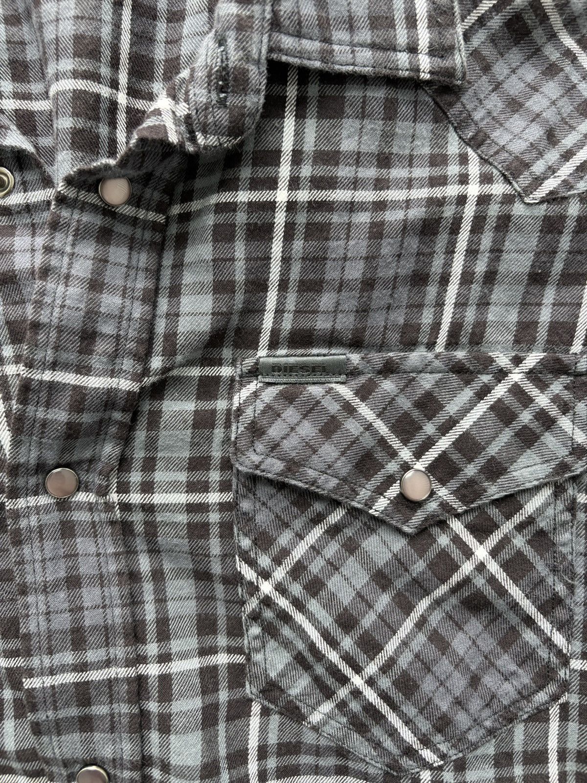 Diesel Vintage Y2K Diesel Pearl Snap Button Up Shirt Size US M / EU 48-50 / 2 - 3 Thumbnail